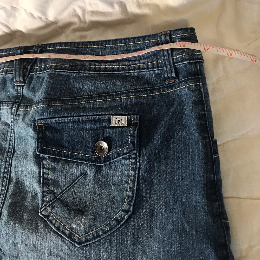 LEI mini jean denim skirt size 9 western - Picture 2 of 9